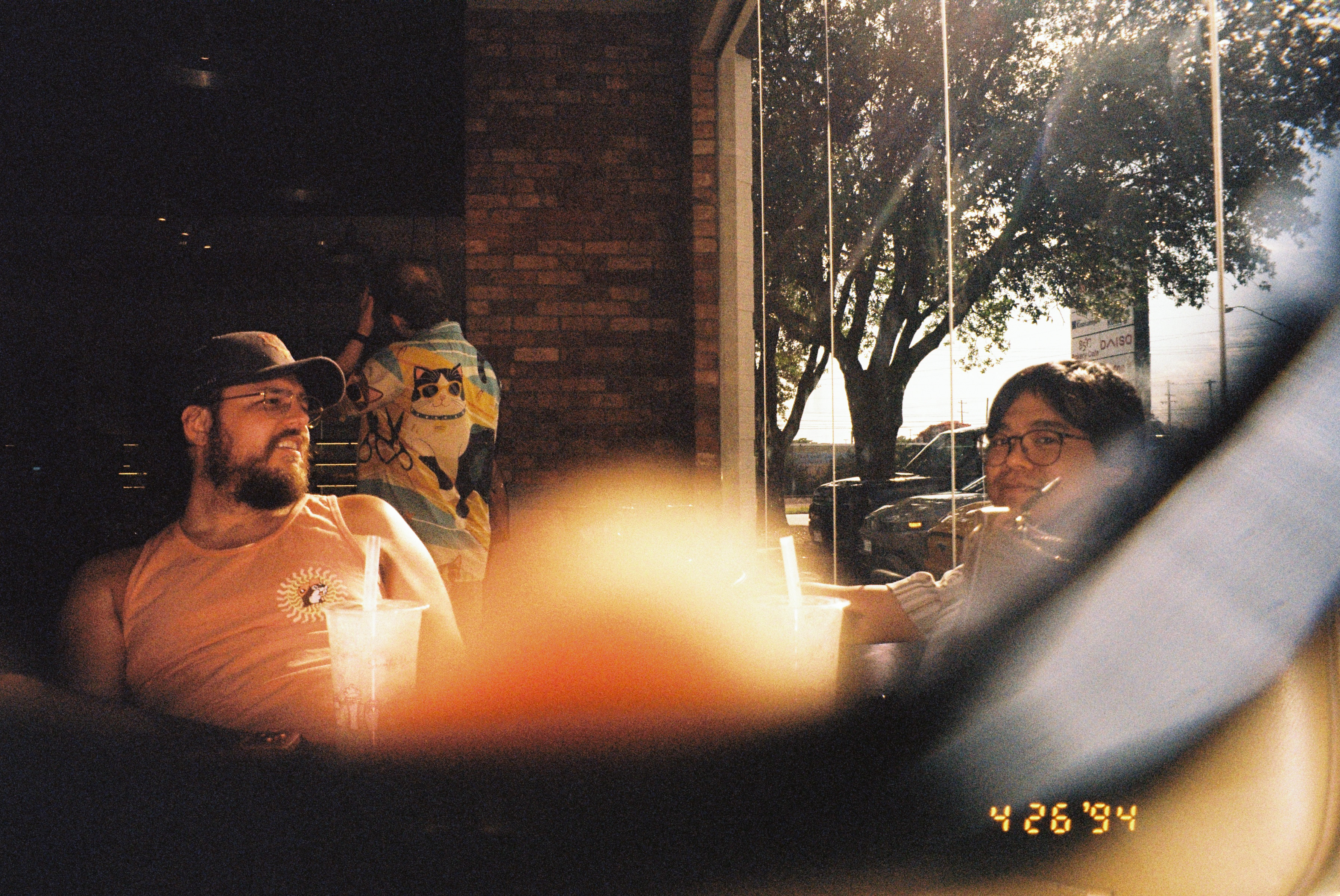 Danny Cowser seated at a cafe